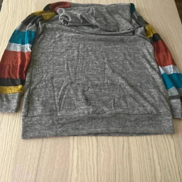 🆕Jardín Cowl Neck Comfy Stripes Sleeve Tunic S🆕 - Picture 4 of 9